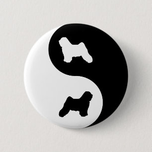 Yin Yang Tibetaner Button