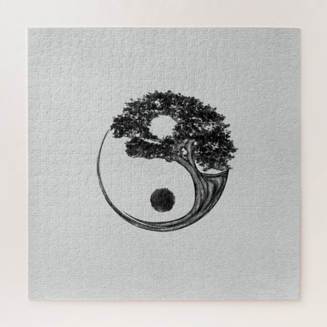 Yin Yang Tree Leinwand (Vertikal)