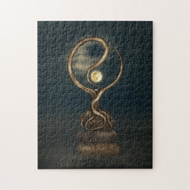 Yin Yang Tree Moonlight Zen (Vertikal)