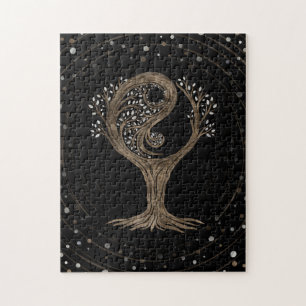 Yin Yang Tree - Mutter von Perl und Gold