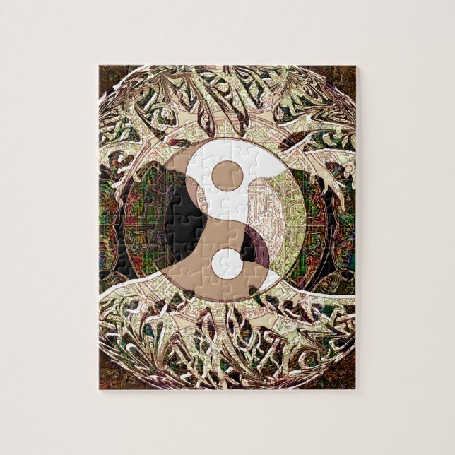 Yin Yang Tree of Life Tan (Vertikal)