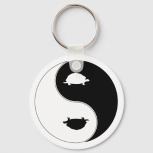 Yin Yang Turtle Schlüsselanhänger