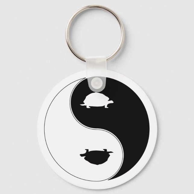 Yin Yang Turtle Schlüsselanhänger (Vorderseite)