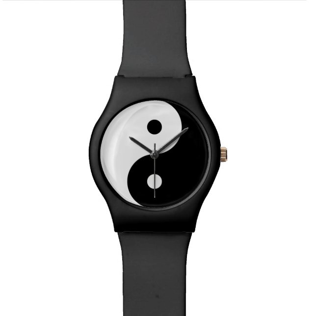 "YIN YANG " UHR (Nahaufnahme)