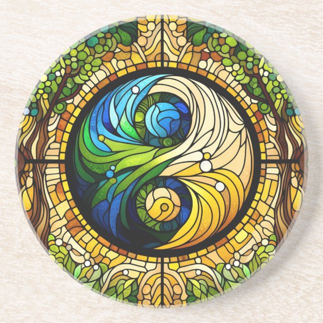 Yin Yang Untersetzer (Vorne)