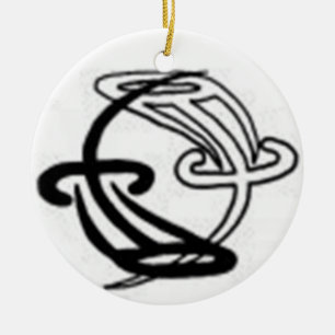 yin Yang-Verzierung Keramikornament