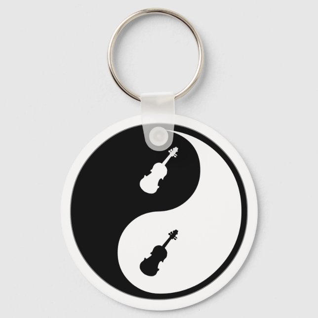 Yin Yang Violin Schlüsselanhänger (Vorderseite)