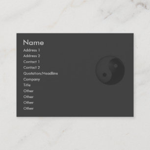 Yin Yang Visitenkarte
