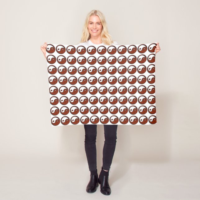 Yin Yang von Shirley Taylor Fleecedecke (Beispiel)