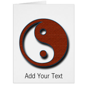 Yin Yang von Shirley Taylor Greeting Card