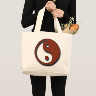 Yin Yang von Shirley Taylor Jumbo Stoffbeutel