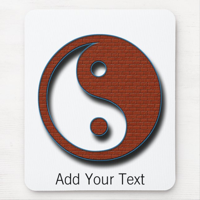 Yin Yang von Shirley Taylor Mousepad (Vorne)