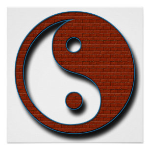 Yin Yang von Shirley Taylor Poster