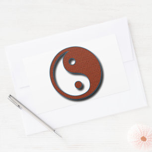 Yin Yang von Shirley Taylor Rechteckiger Aufkleber