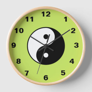 Yin Yang Wall Clock Uhr