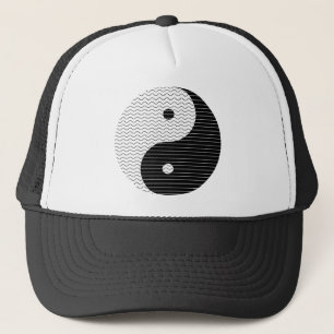 Yin Yang Wellen Truckerkappe