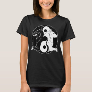 Yin Yang Wolves Animal Spiritual Yoga T-Shirt
