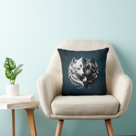 Yin Yang Wolves. Kissen