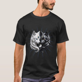 Yin Yang Wolves. T-Shirt