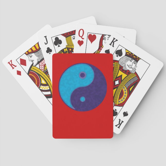 Yin Yang Zen Meditation Tao Spielkarten (Rückseite)