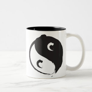 Yin Yang Zweifarbige Tasse