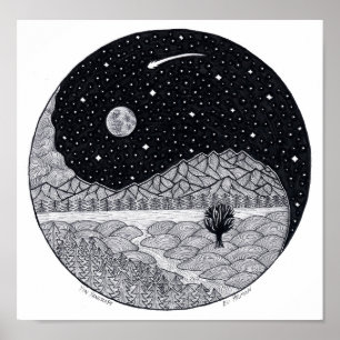 Yin Yangscape Poster