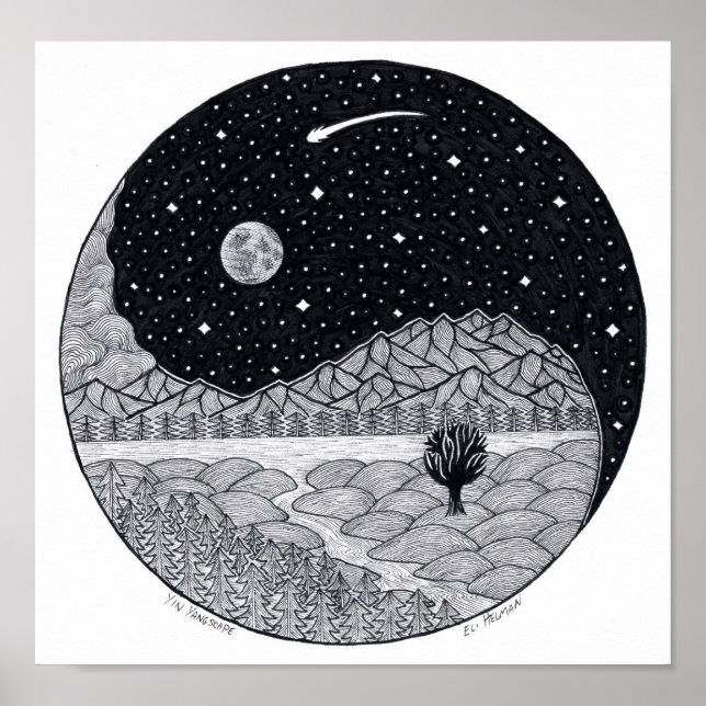 Yin Yangscape Poster (Vorne)