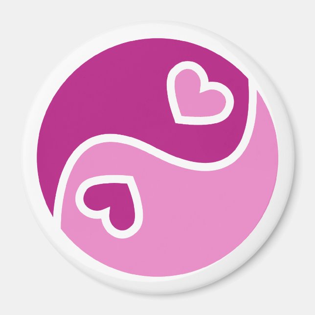 Ying und Yang der Liebe Magnet (Vorne)