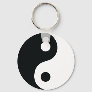 Ying und Yang-Ikone Schlüsselanhänger