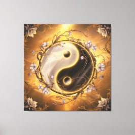 Ying und Yang Sacred Symbol Leinwanddruck