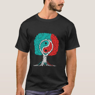 Ying und Yang Trees China Symbole Chinesisch T-Shirt