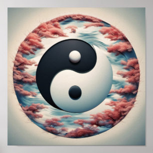Ying Yang Augen aussehen Poster