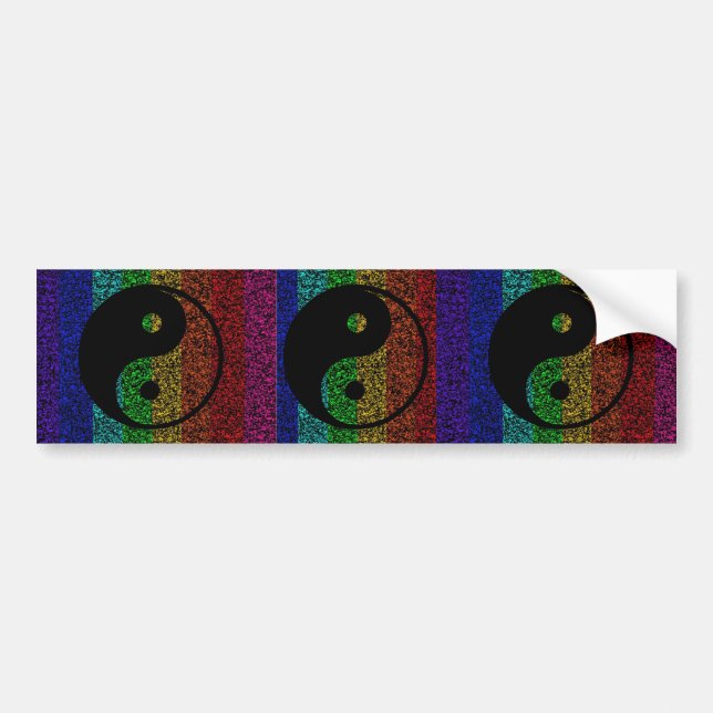 Ying Yang Autoaufkleber (Vorne)
