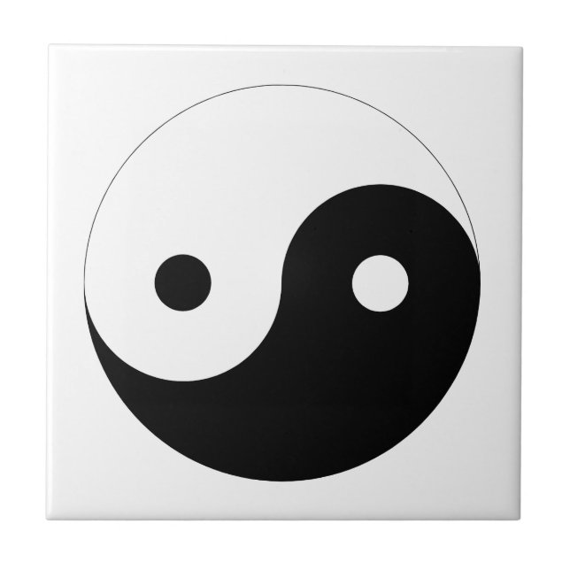 Ying Yang Fliese (Vorderseite)