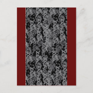 Ying Yang Gray Dragons Postkarte