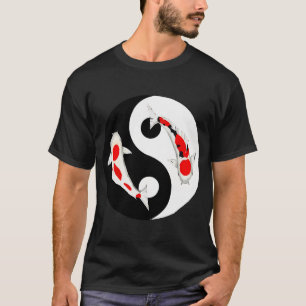 Ying Yang Koi Fisch Schmetterlingshemd Nishikigoi T-Shirt