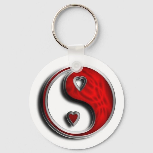 Ying Yang Liebe Schlüsselanhänger (Vorderseite)