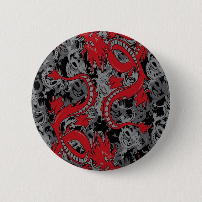 Ying Yang Red Button (Vorderseite)