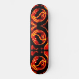 Ying Yang Symbol Skateboard