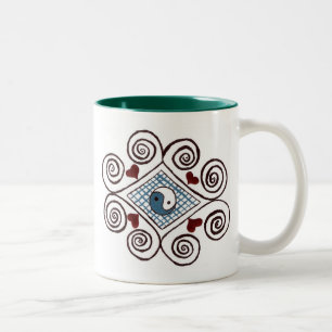 ying Yang-Tasse Zweifarbige Tasse