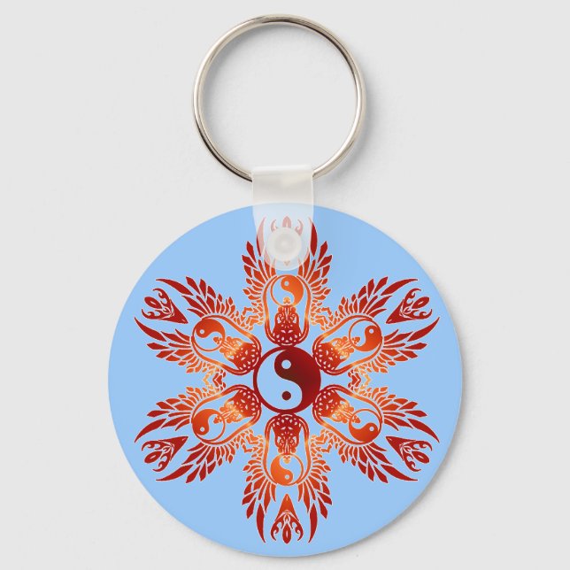 YingYang Diamond Schlüsselanhänger (Vorderseite)