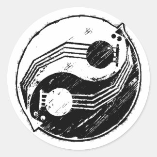 Yinjo Runder Aufkleber