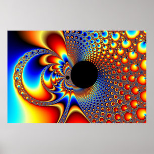YinYang BigBang - Fraktal-Plakat Poster