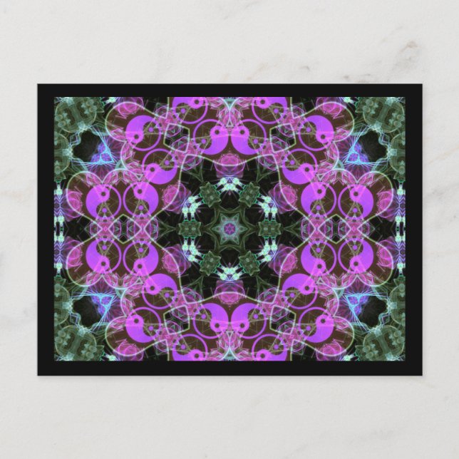 YinYang Hexagon Postcard Postkarte (Vorderseite)