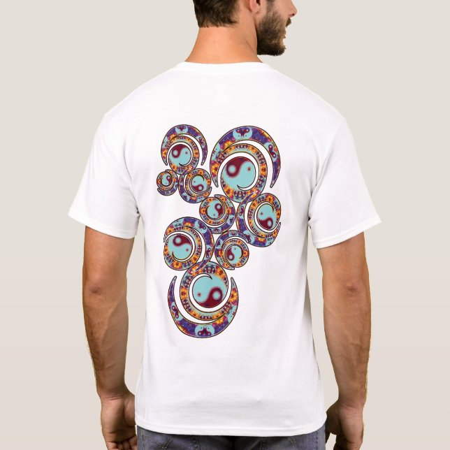 YinYang Marble Wirbel Shirt (Rückseite)