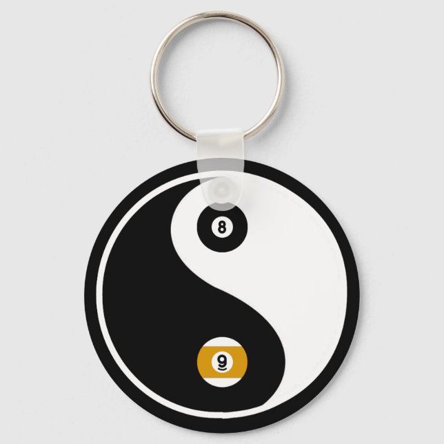 YinYang Pool Schlüsselanhänger (Vorderseite)