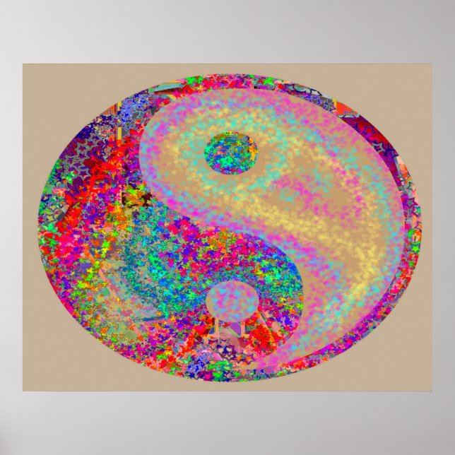 YinYang Yin Yang Healing Master Symbole Poster (Vorne)