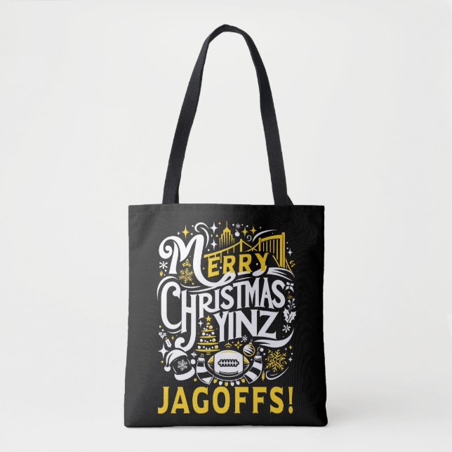 Yinz Jagoff Christmas Pittsburgh Gift Tasche (Vorderseite)