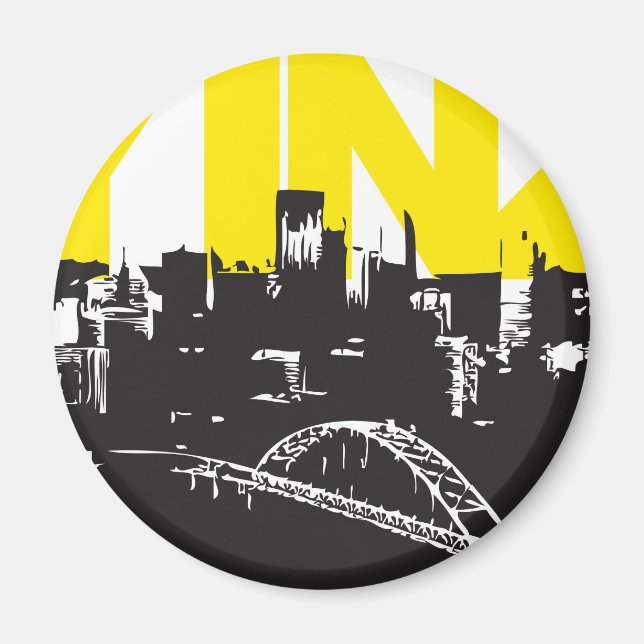 Yinz Pittsburgh Magnet (Vorne)