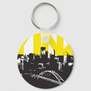 Yinz Pittsburgh Schlüsselanhänger